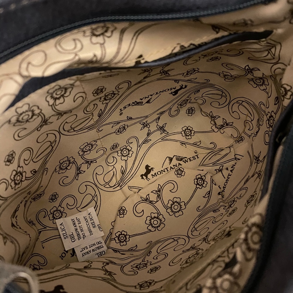 Montana West Aztec Crossbody NWT Blue - Picture 6 of 6